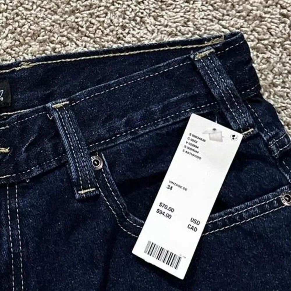 Dickies Men's Navy and Blue Jeans
